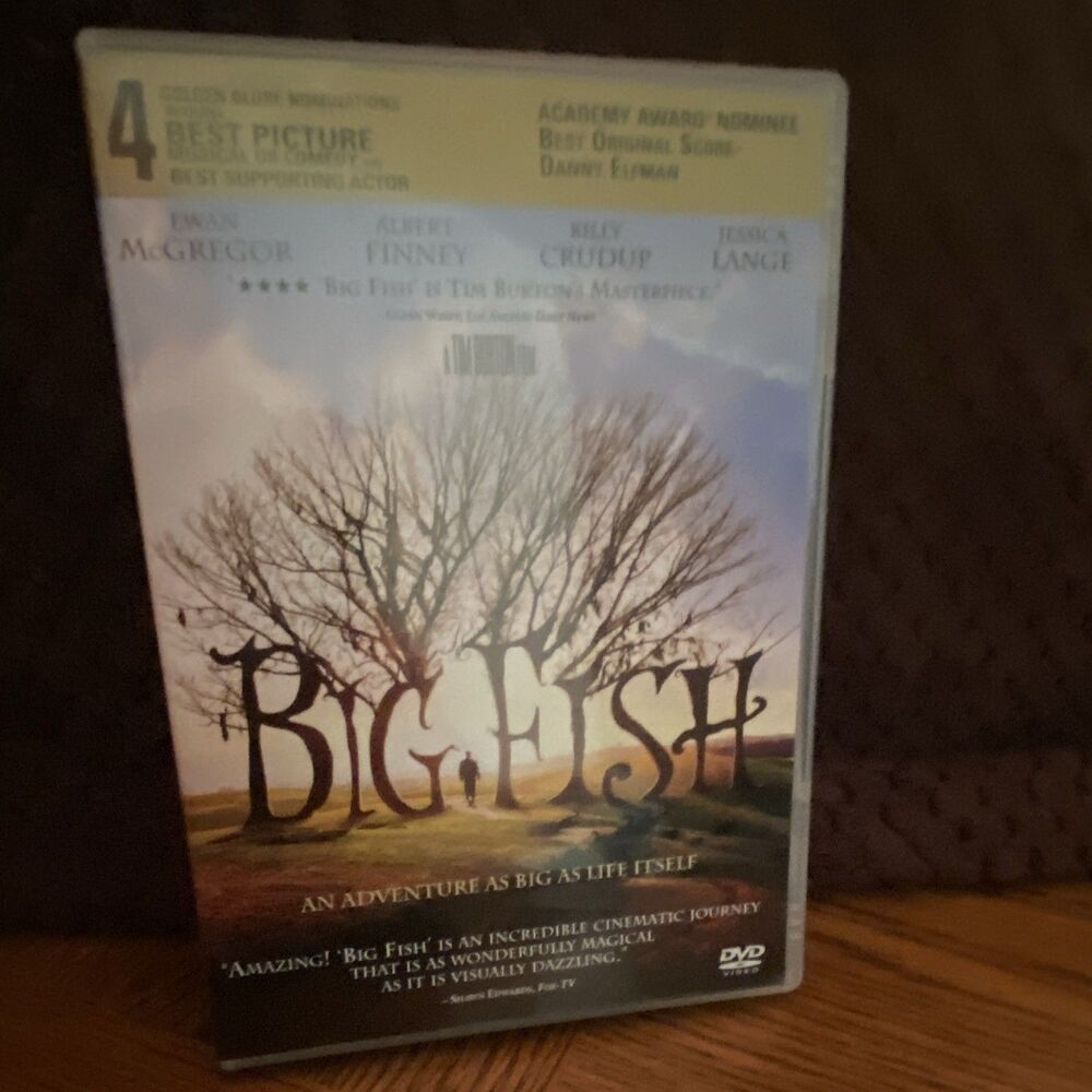 BIG FISH DVD TIM BURTON PG-13 EWAN MCGREGOR ALBERT FINNEY ADVENTURE